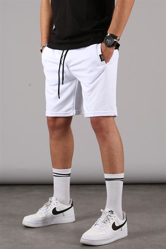 Beyaz-Mavi-Bordo Regular Fit 3lü Şort Seti 5790