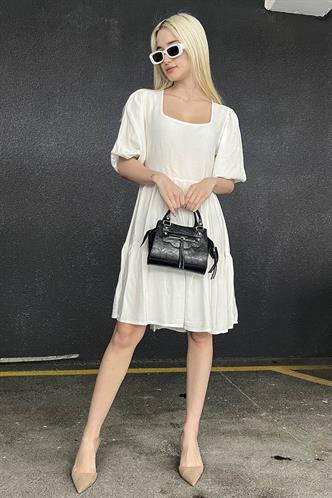 Women White Mini Dress 