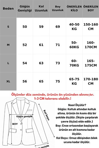 Füme Çizgili Kadın Blazer Ceket MG2624