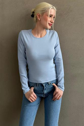 Mavi Bisiklet Yaka Slim Fit Kadın Body MG2564