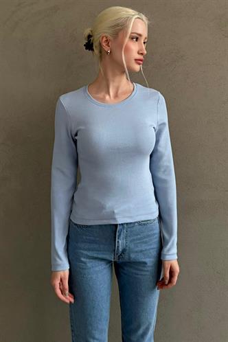 Mavi Bisiklet Yaka Slim Fit Kadın Body MG2564