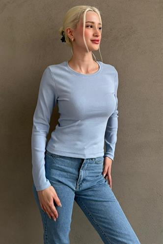 Mavi Bisiklet Yaka Slim Fit Kadın Body MG2564