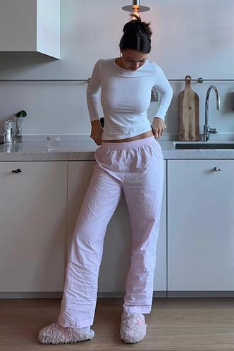 Beyaz Basic Slim Kadın Body MG1994