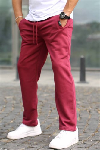 Bordo Basic Eşofman Altı 5479