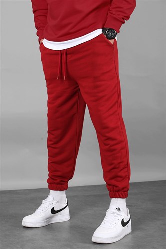 Bordo Basic Regular Fit Erkek Eşofman Altı