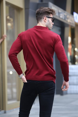 Maroon Knitwear Sweater 5606