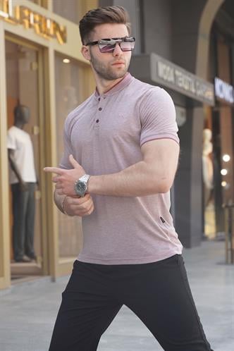 Bordo Hakim Yaka Erkek Polo Tişört 6107