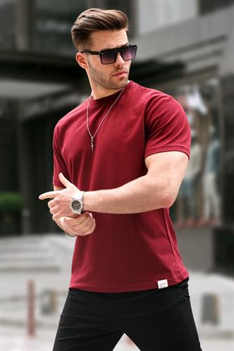 Bordo Regular Fit Basic Erkek Tişört 6131
