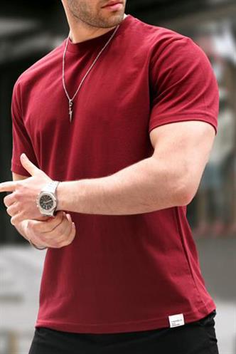 Bordo Regular Fit Basic Erkek Tişört 6131