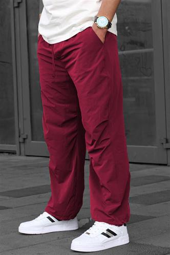 Bordo Regular Fit Erkek Paraşüt Pantolon 6504