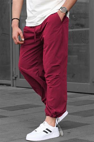 Bordo Regular Fit Erkek Paraşüt Pantolon 6504