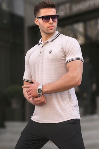 Boyalı Gri Basic Regular Fit Erkek Polo Yaka Tişört 6100
