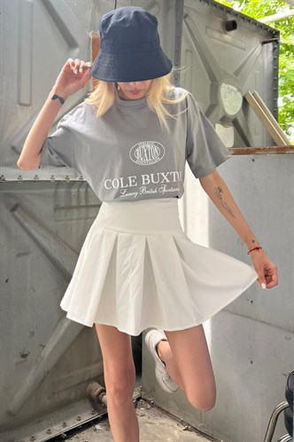 Dye Gray Printed Oversize T-Shirt MG1512