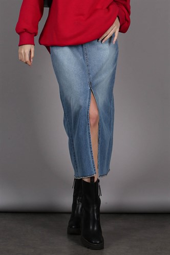 Ice Blue Jeans Skirt MG1558