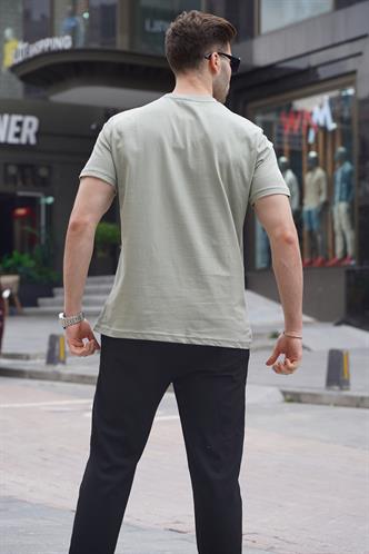 Çağla Yeşili Regular Fit Basic Erkek Tişört 6131