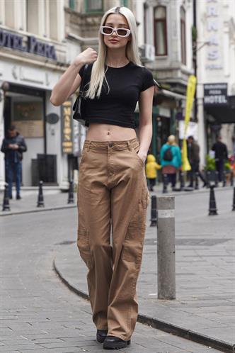 Camel Straight Fit Kargo Pantolon MG1601