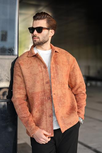 Kahverengi İçi Polarlı Gömlek Ceket E6767