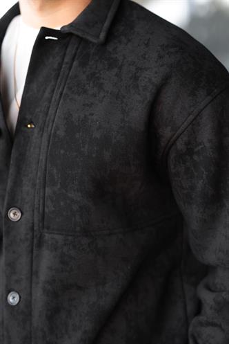 Siyah İçi Polarlı Gömlek Ceket E6767