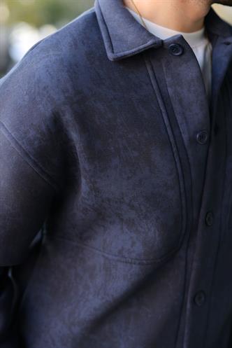 Lacivert İçi Polarlı Gömlek Ceket E6767