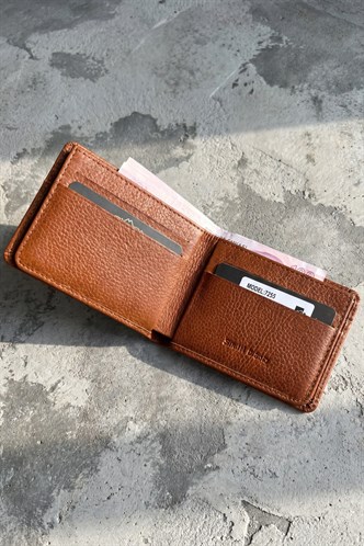 Taba Kart Bölmeli Hakiki Deri Erkek Cüzdan 7255