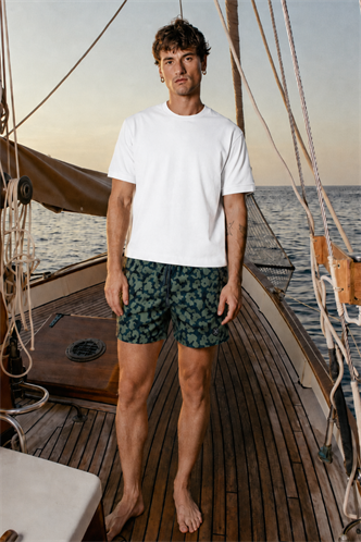 Madmext Men Khaki Swim Shorts 5091