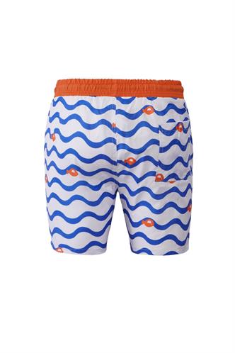 Mavi Arka Cepli Erkek Deniz Şortu 6896