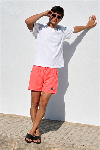 Madmext Neon Pudra Basic Deniz Şortu 4262