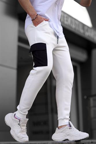 Ekru Cep Detaylı Eşofman Altı 5475