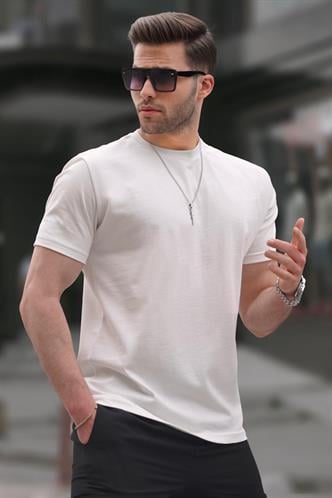 Ekru Regular Fit Basic Erkek Tişört 6131