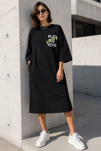 Mad Girls Black Tunic Mg1022