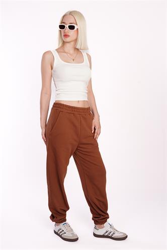 Kahverengi Comfort Fit Eşofman Altı MG1353