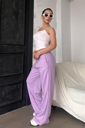 Lila Bol Paça Kadın Eşofman Altı MG2279