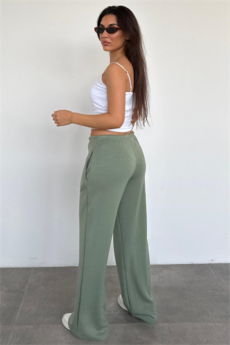 Mint Yeşili Geniş Paça Barrel Fit Eşofman Altı MG2646