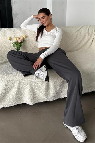 Füme Bol Paça Kadın Eşofman Altı MG2279