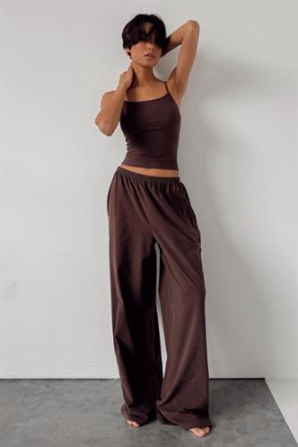 Kahverengi Barrel Fit Kadın Eşofman Altı MG2553