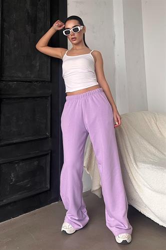 Lila Bol Paça Kadın Eşofman Altı MG2279