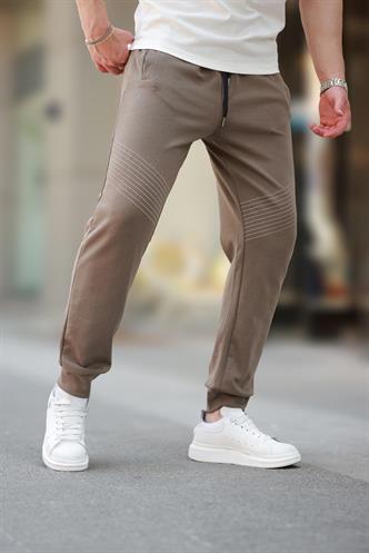 Kahverengi Manşetli Erkek Eşofman Altı E6570