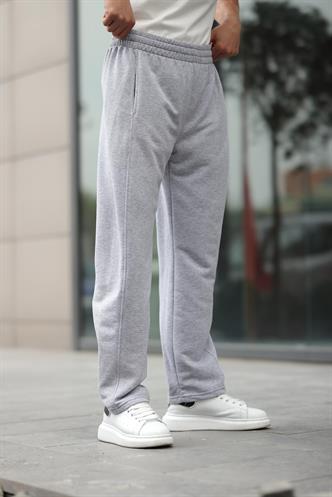  Madmext Gri Rahat Kesim Erkek Eşofman Altı E6560