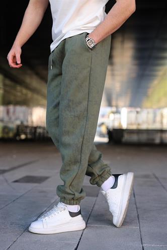 Haki Batik Desenli Jogger Eşofman Altı E6582