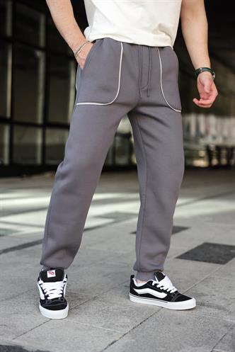 Füme Şerit Detaylı Jogger Eşofman Altı E6581