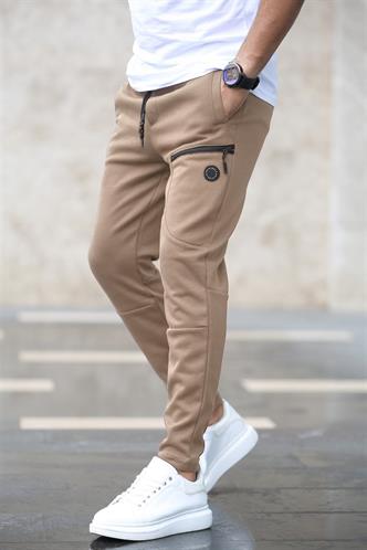 Madmext Basic Bej Eşofman 4207