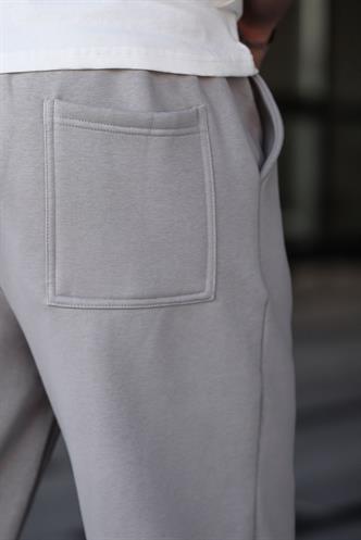 Boyalı Gri Rahat Kesim Erkek Eşofman Altı E6578