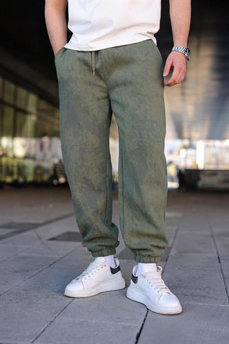 Haki Batik Desenli Jogger Eşofman Altı E6582