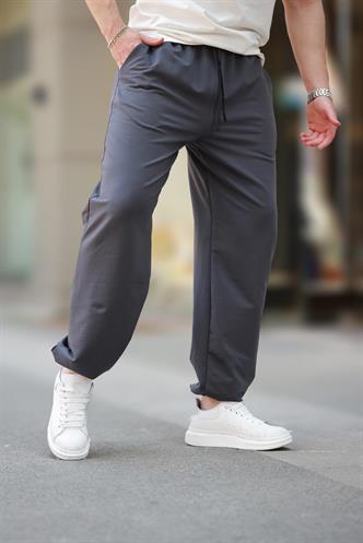 Füme Rahat Kesim Paçası Lastikli  Erkek Eşofman Altı E6573