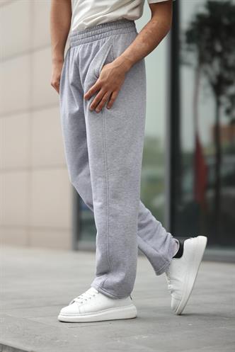  Madmext Gri Rahat Kesim Erkek Eşofman Altı E6560