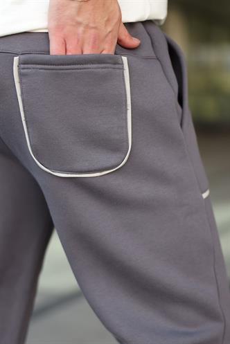 Füme Şerit Detaylı Jogger Eşofman Altı E6581