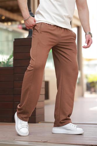  Madmext Kahverengi Rahat Kesim Erkek Eşofman Altı E6560