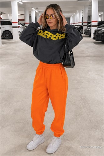 Turuncu Comfort Fit Basic Eşofman Altı MG1635