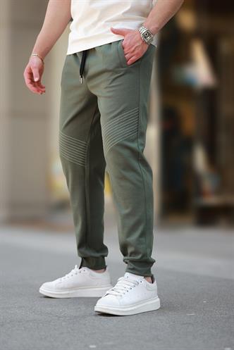 Haki Manşetli Erkek Eşofman Altı E6570