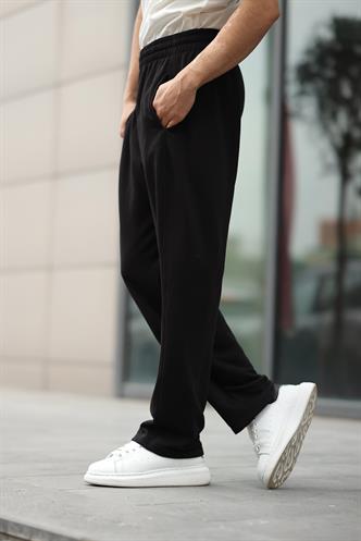  Madmext Siyah Rahat Kesim Erkek Eşofman Altı E6560